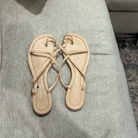 Jeffrey Campbell Nude Strappy Sandals size 9 - Picture 1 of 5